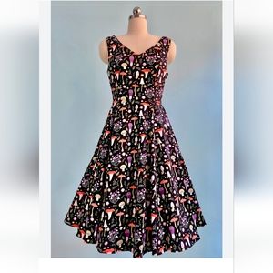 Eva Rose fit and flare lavender mushroom dress size L